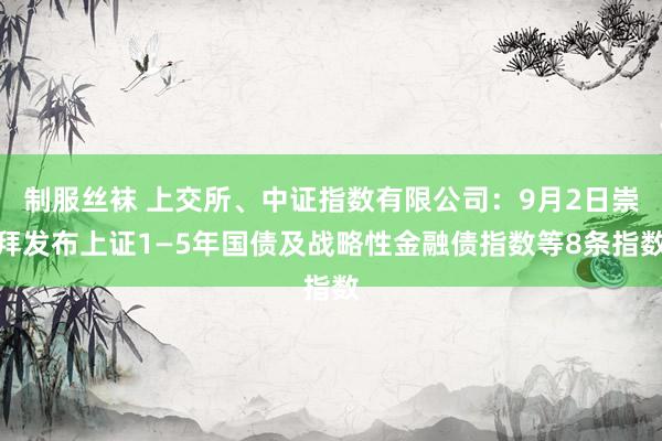 制服丝袜 上交所、中证指数有限公司：9月2日崇拜发布上证1—5年国债及战略性金融债指数等8条指数
