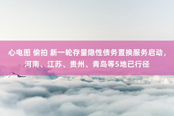 心电图 偷拍 新一轮存量隐性债务置换服务启动，河南、江苏、贵州、青岛等5地已行径